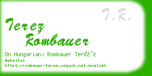 terez rombauer business card